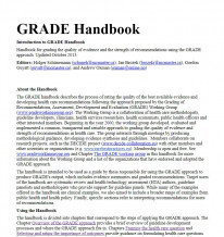 GRADE Handbook