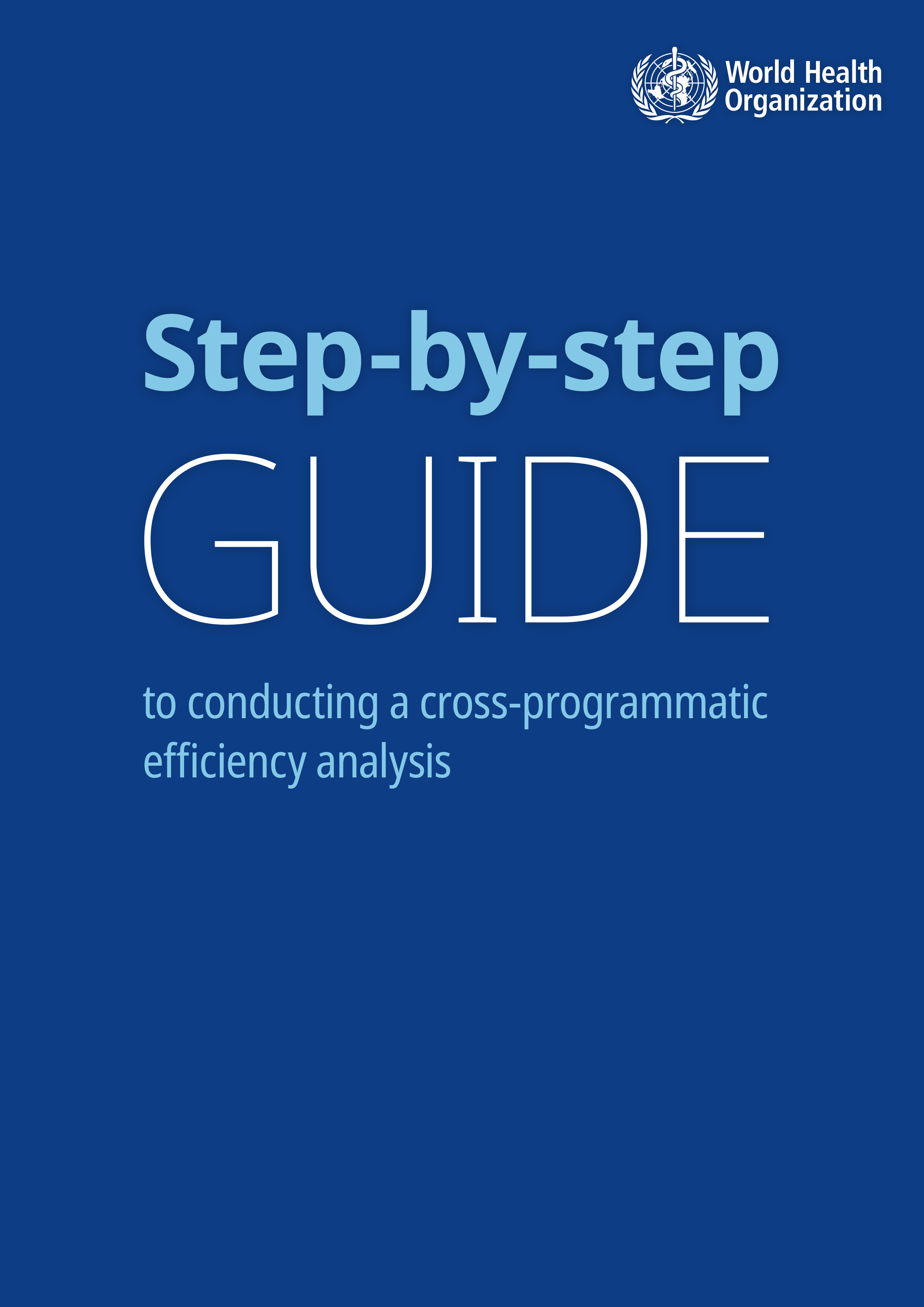 Step-by-step guide to conducting a cross-programmatic efficiency analysis