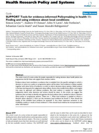 SUPPORT Tools for evidence-informed Policymaking in health (STP) 11: Finding and using evidence about local conditions