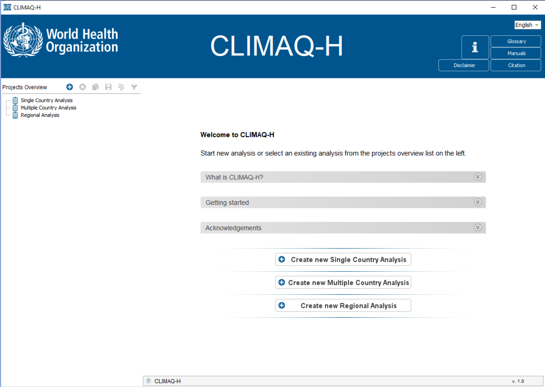 Climate change mitigation, air quality and health (‎CLIMAQ-H) tool